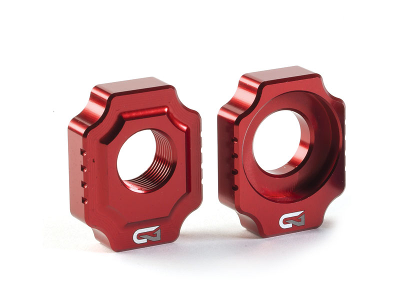 Geco Axle Blocks - RED - 2002-2025  Honda CRF 250-450