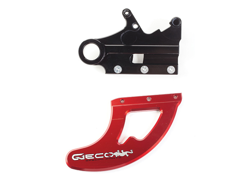 Geco Rear Rotor Guard / Shark Fin - RED & BLACK - 2024-2025 GasGas EC / ECF / MC / MCF 125-450ro