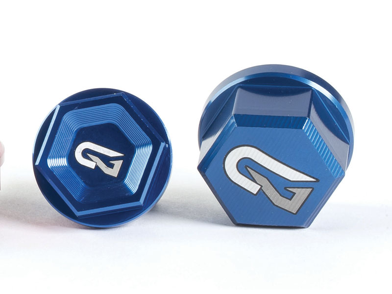 Geco Front and Rear Wheel Axle Bolts - BLUE - 2016-2023  Husqvarna TE / FE 125-500